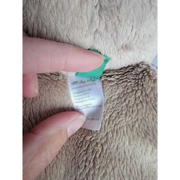 Itzy Ritzy Sloth Lovey Plush and Teether Toy w/ Ribbons And Crinkle - Picture 7 of 8